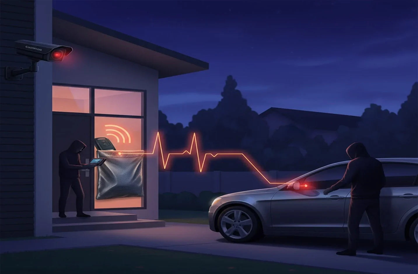 El Silencio Forzado: Cómo los ladrones hackean la llave inteligente de tu auto y cómo protegerlo