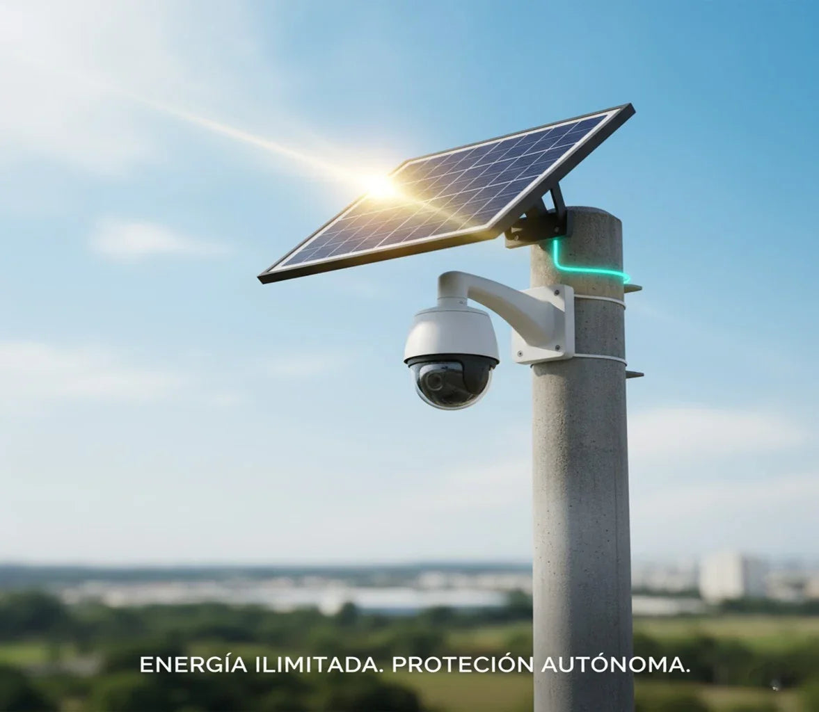 Cómo la energía solar garantiza que tus cámaras de seguridad exterior y alarma nunca fallen