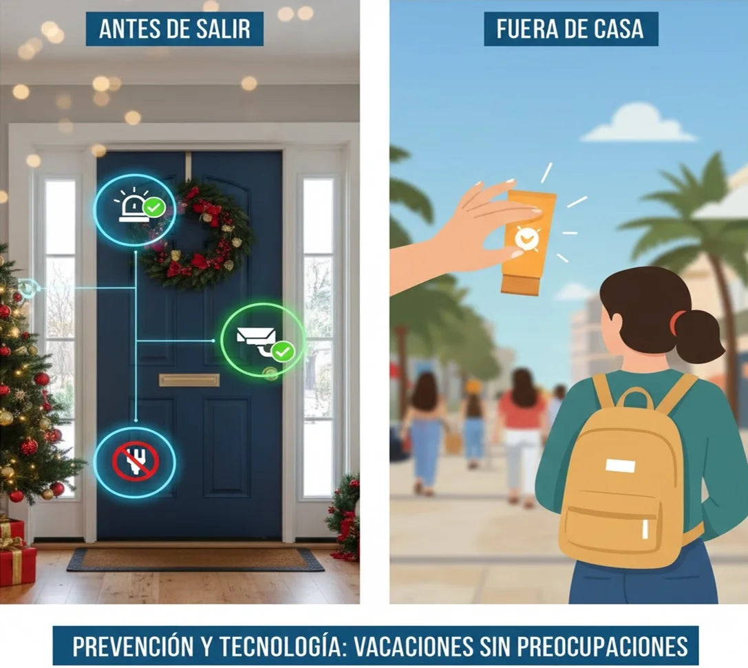 Cómo salir seguro de casa en épocas navideñas en Chile: guía completa para estas fechas