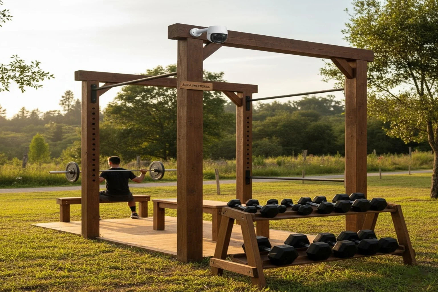 Construir un gimnasio en tu parcela con madera y tablones: Guía completa para entrenar sin salir de casa