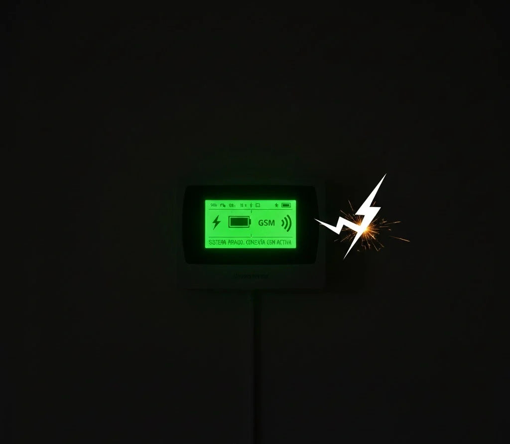 El contrataque del sistema: Cómo tu alarma GSM y respaldo anulan el sabotaje