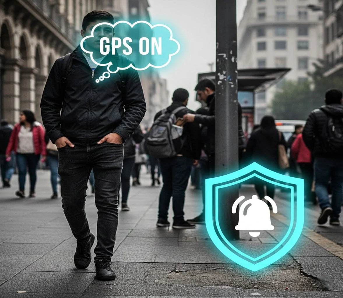 El riesgo de usar el celular en las calles de Santiago y cómo evitar sacarlo a cada momento.