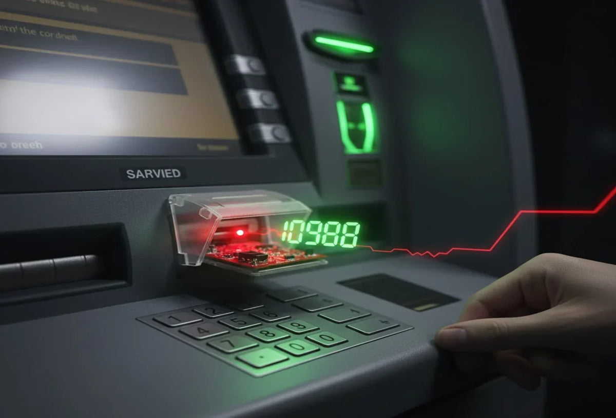 El Lector Invisible: Cómo el skimming roba tus datos en el cajero automático y las claves para defenderte.