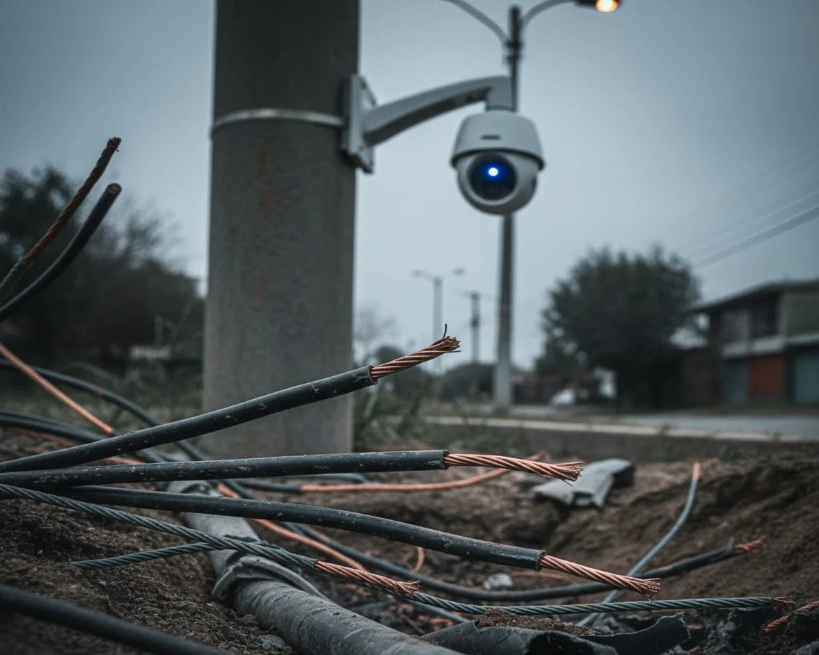 El apagón: Cómo el robo de cobre amenaza la alarma wifi y la seguridad ciudadana en Chile