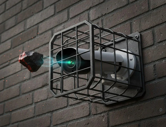 El escudo metálico: Por qué tu cámara de seguridad necesita una jaula y cómo elegirla bien.