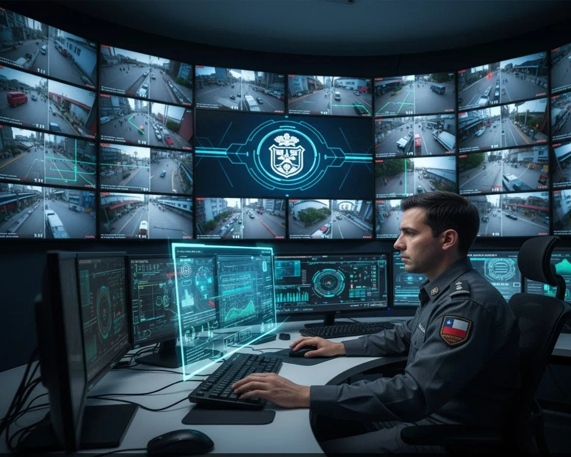 El monitoreo en tiempo real del delito: ¿Cómo las cámaras de seguridad y la vigilancia inteligente están redefiniendo la prevención urbana en Chile?