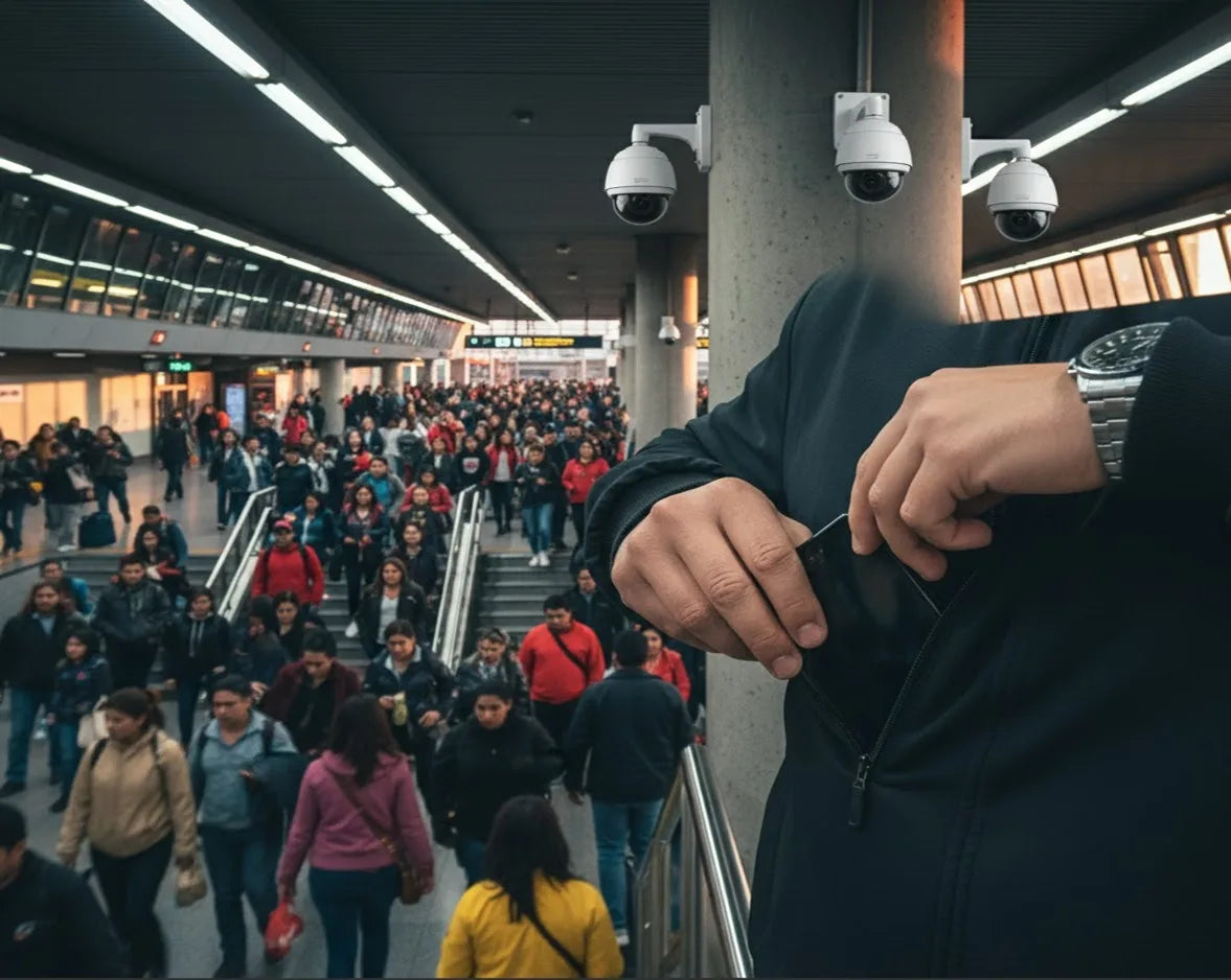 El robo por sorpresa o lanzazo: radiografía de la tendencia delictual en el transporte público y cómo la vigilancia inteligente ayuda a la protección personal