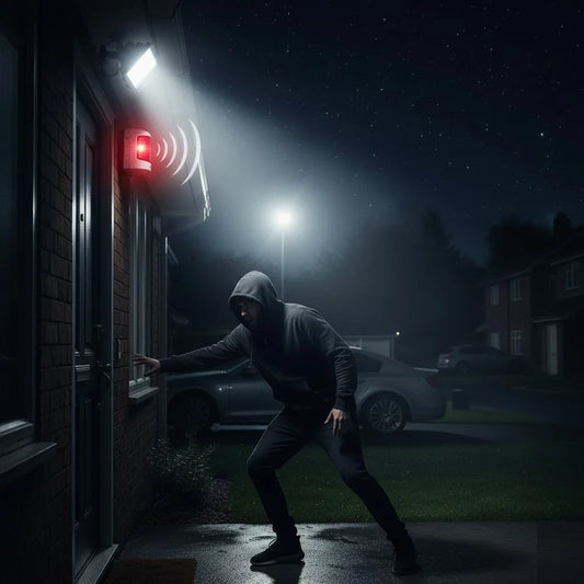 La disuasión en acción: Cómo la luz y el sonido fulminan la intrusión antes de la entrada