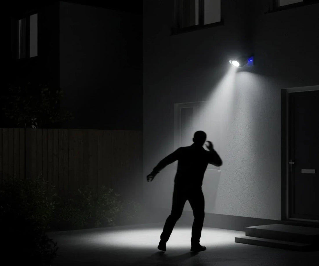 La luz contra la oscuridad: Iluminación inteligente y sensor de movimiento como primer muro de defensa