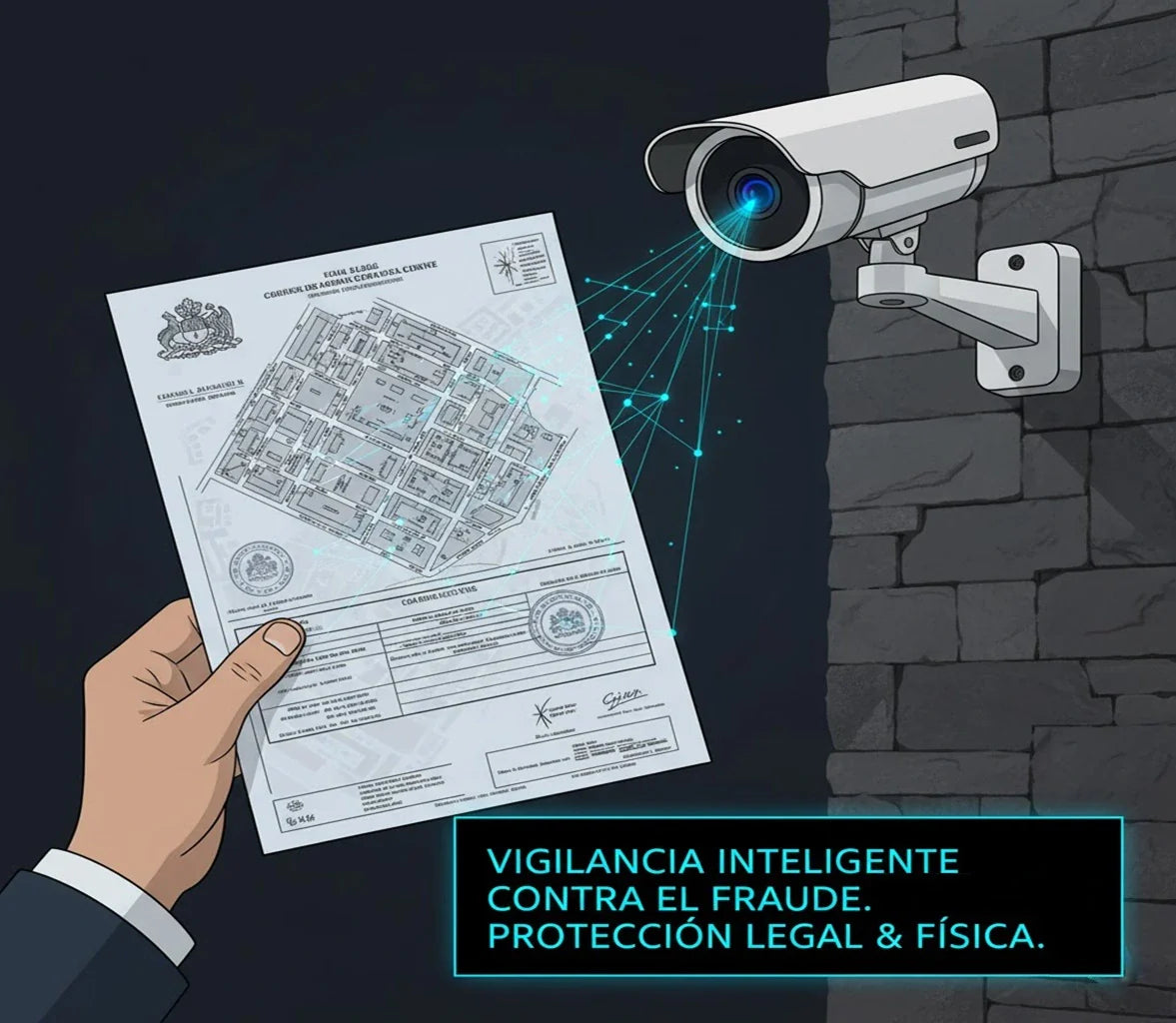 Loteos irregulares: ¿Cómo el sistema de alarma y las cámaras previenen el fraude inmobiliario en Chile?