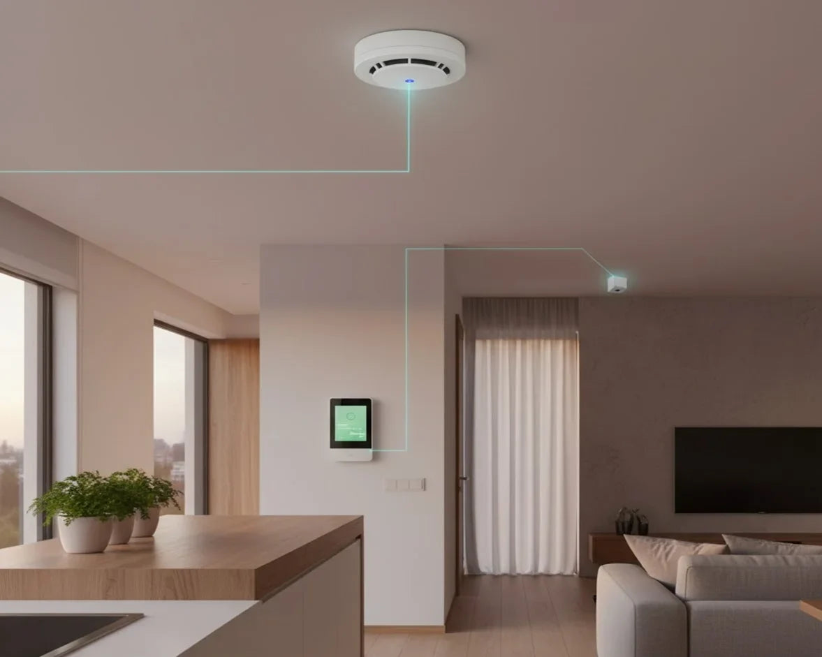 Prevención más allá del robo: El sensor de movimiento y las alarmas inteligentes como escudo contra incendios y fugas