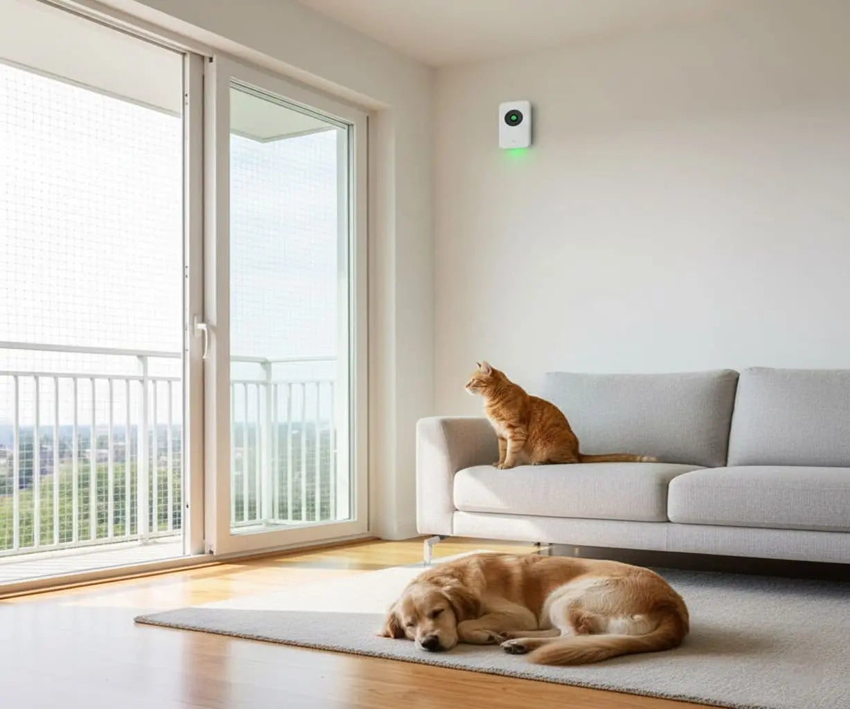 ¿Tu alarma se dispara por tu gato? Guía de seguridad 'Pet Friendly' y mallas de protección