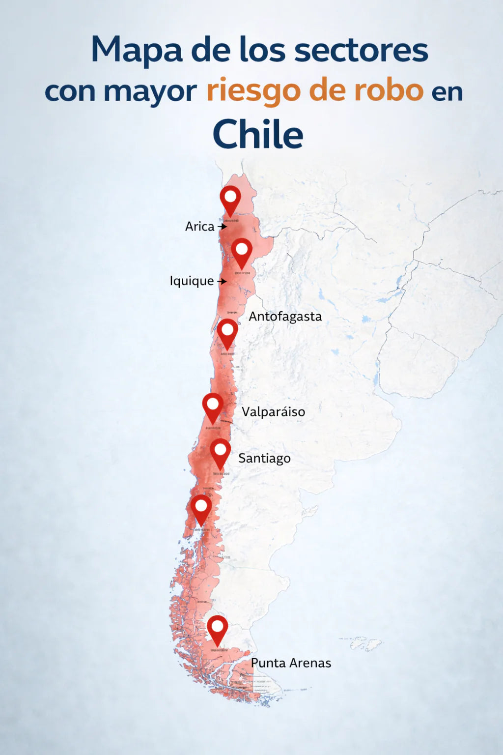 Zonas con mayor riesgo de robos en Chile: qué medidas tomar