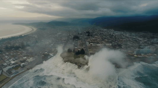 Zonas peligrosas en caso de tsunami en el norte de chile