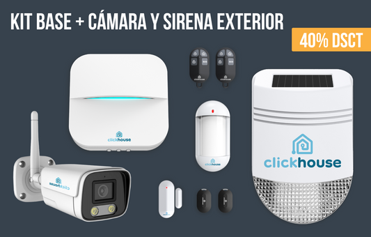 Kit Base + Cámara y Sirena exterior