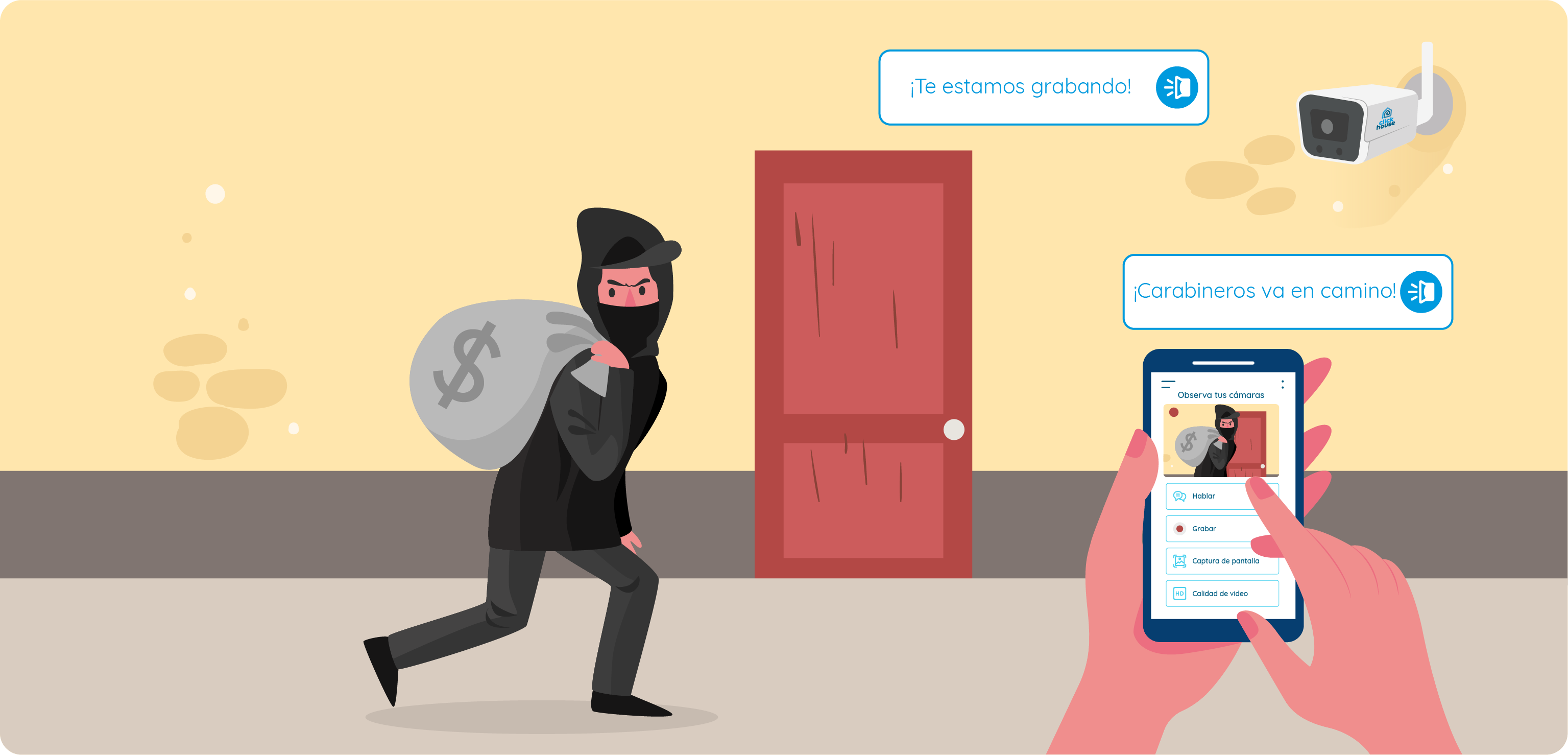 Ilustración Camara exterior